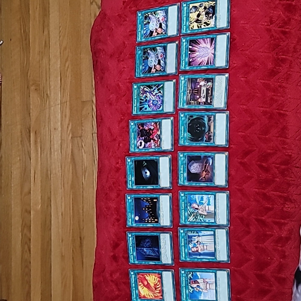 Lot of 16 Yu Gi Oh Trading Spell Cards (Green Border A to Mask)